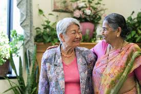 Two older women friends