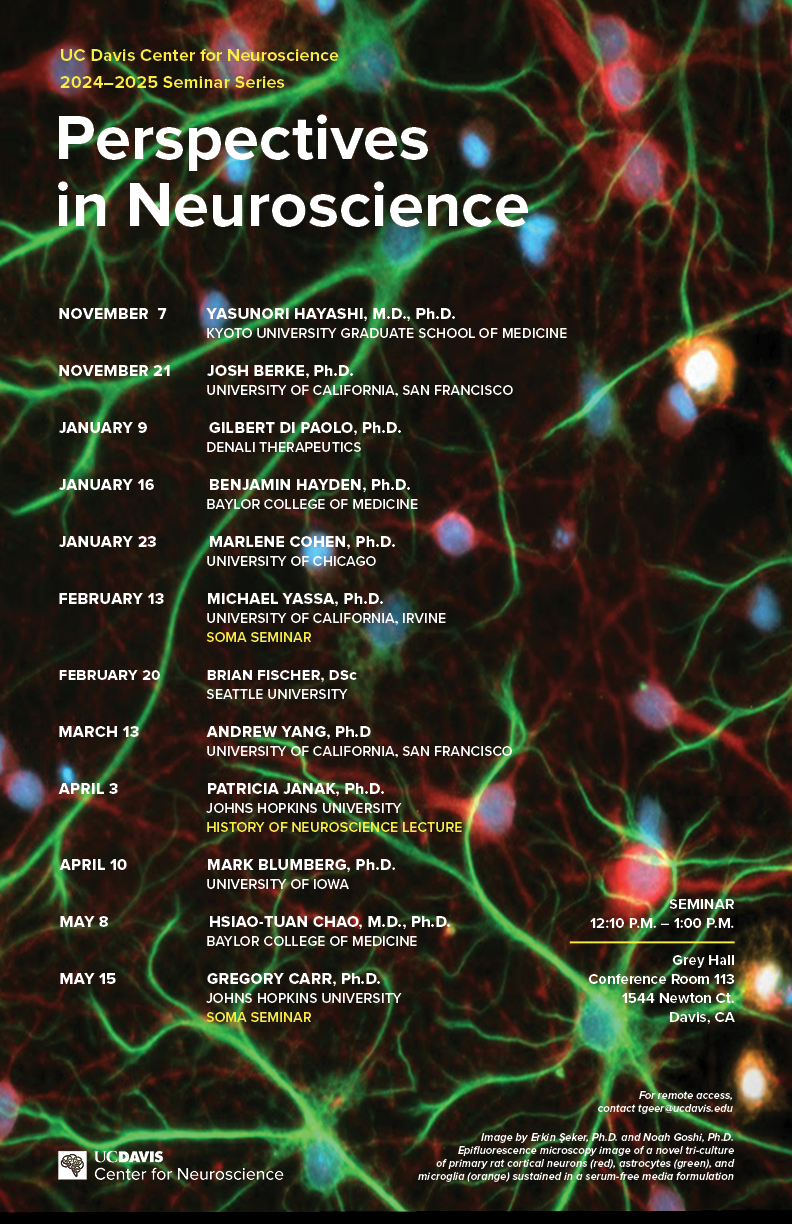 CNS Perspectives in Neuroscience Seminar Series poster