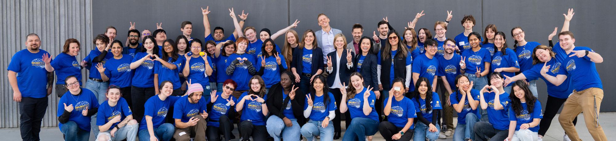 A group photo of NeuroFest volunteers
